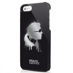 Coque Arrière Noire "Graffiti Néon" Karl Lagerfeld pour IPhone 5/5S