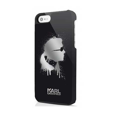 Coque Arrière Noire "Graffiti Néon" Karl Lagerfeld pour IPhone 5/5S