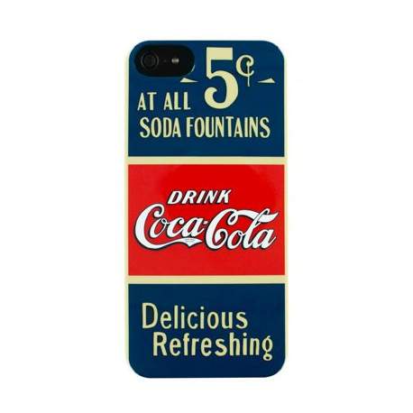Coque originale Coca Cola pour IPhone 5/ 5S "Old 5 Cents"