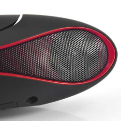 Haut parleurs ALIEN bluetooth noir et rouge pour telephones