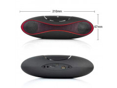 Haut parleurs ALIEN bluetooth noir et rouge pour telephones