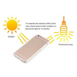 Coque semi rigide PHOSPHORECENTE pour iPhone 6 ( 4.7 )