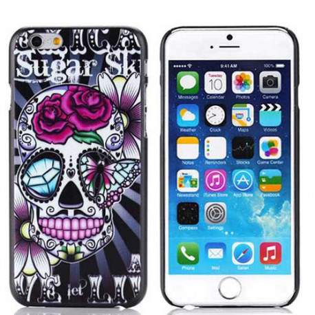 Coque rigide SUGAR SKULL multicolor pour iPhone 6 ( 4.7 )