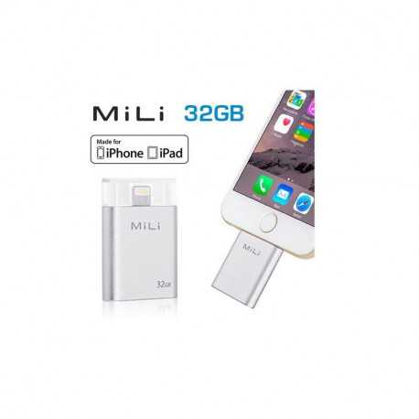 Stockage externe portable Mili iData 32GB pour Apple iPhone et iPad HI-D91