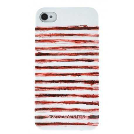 Coque « Esquisse » Jean Paul Gaultier (Marinière Rouge et Blanche) pour iPhone 5C