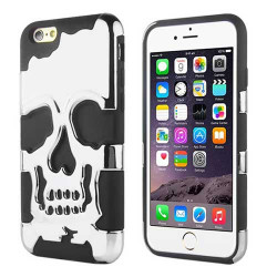 Coque SKULL noire et argent pour iPhone 6 ( 4.7 )