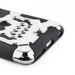 Coque SKULL noire et argent pour iPhone 6 ( 4.7 )