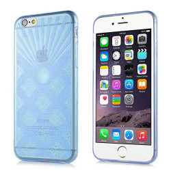 Coque souple POWDER bleue pour iPhone 6 ( 4.7 )