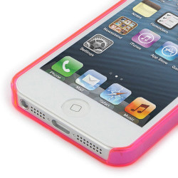 Coque CRYSTAL rose pour iPhone 5