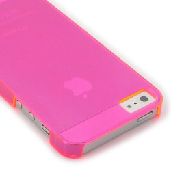 Coque CRYSTAL rose pour iPhone 5