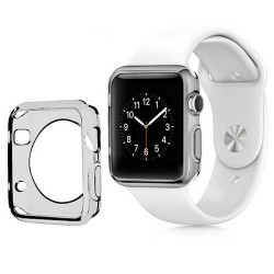 Coque silicone transparente grise IWATCH 38 mm