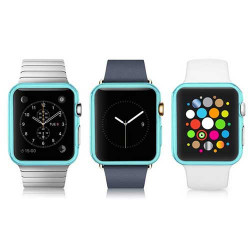 Coque silicone transparente grise IWATCH 38 mm