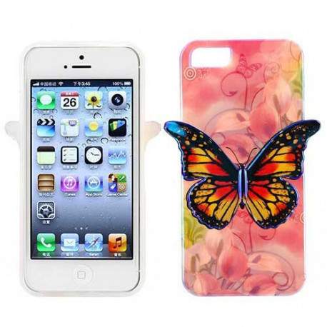 Coque PAPILLON 3D pour iPhone 5 et 5S