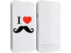 Etui Cuir M MOUSTACHE pour WIKO DARFULL, GOA, OZZY, SUNSET