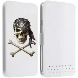 Etui Cuir M PIRATE pour WIKO DARFULL, GOA, OZZY, SUNSET