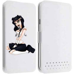 Etui Cuir L PIN UP 2 pour WIKO Darkmoon, Birdy, Gateaway, Highway, Pure, Star, Signs, Iggy, Jimmy, Rainbow ...