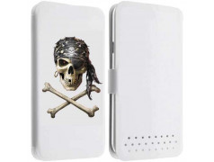 Etui Cuir L PIRATE pour WIKO Darkmoon, Birdy, Gateaway, Highway, Pure, Star, Signs, Iggy, Jimmy, Rainbow ...