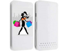 Etui Cuir L SHOPPING COLORS pour WIKO Darkmoon, Birdy, Gateaway, Highway, Pure, Star, Signs, Iggy, Jimmy, Rainbow ...