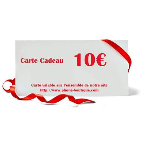 Carte cadeau 10 Euros