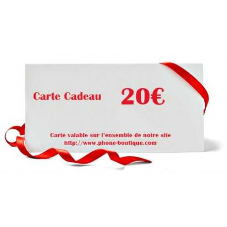 CARTE CADEAU 20 EUROS