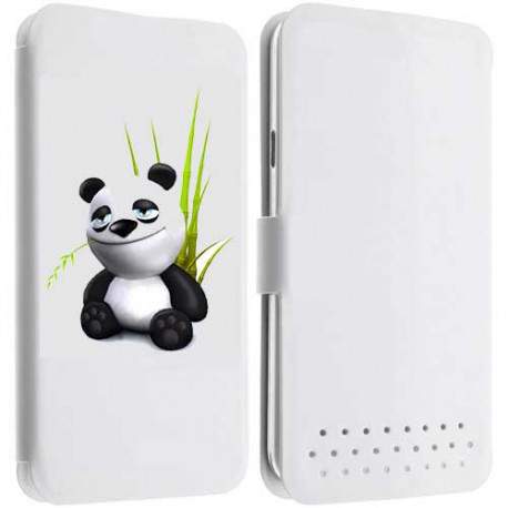 Etui Cuir XL PANDA pour WIKO Cink Five, Stairway, Dark Side, Ridge Fab