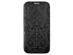 Etui cuir Folio noir Christian Lacroix pour Samsung Galaxy S6