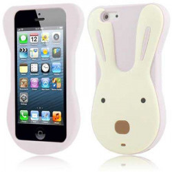 Coque BIG LAPIN mauve pour iPhone 5, 5S et 5C