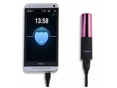 POWER BANK ROUGE A LEVRE LIPMAX 2400mAh rose