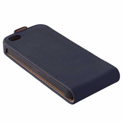 Etui cuir2 bleu pour iPhone 5C