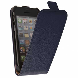 Etui cuir2 bleu pour iPhone 5C