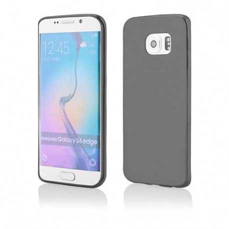 Coque silicone noire pour Samsung Galaxy S6 EDGE