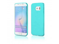 Coque silicone bleue pour Samsung Galaxy S6 EDGE