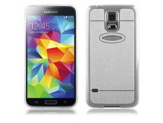 Coque souple SHINE argent pour Samsung Galaxy S5