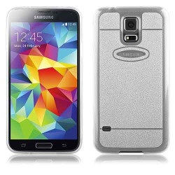 Coque souple SHINE argent pour Samsung Galaxy S5