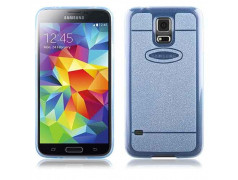 Coque souple SHINE bleue pour Samsung Galaxy S5