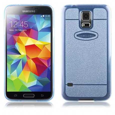 Coque souple SHINE bleue pour Samsung Galaxy S5