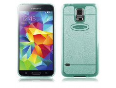 Coque souple SHINE verte pour Samsung Galaxy S5