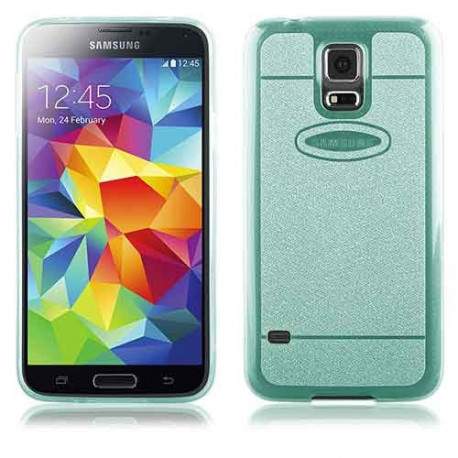 Coque souple SHINE verte pour Samsung Galaxy S5