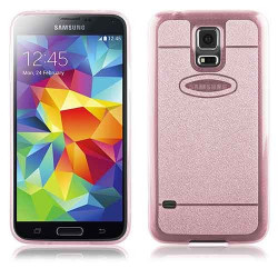 Coque souple SHINE rose pour Samsung Galaxy S5