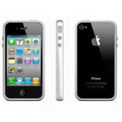 Bumper LUXE gris et blanc pour Iphone 4 et 4S