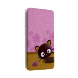 Etui portefeuille cuir CRAZY CAT Samsung Galaxy S2, S6, S6 Edge, S6 Edge + et Alpha