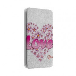 Etui portefeuille cuir LOVE 3 Samsung Galaxy S2, S6, S6 Edge, S6 Edge + et Alpha