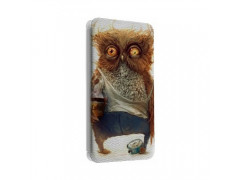 Etui portefeuille cuir HIBOU DESTROY Samsung Galaxy S2, S6, S6 Edge, S6 Edge + et Alpha