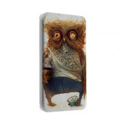 Etui portefeuille cuir HIBOU DESTROY Samsung Galaxy S2, S6, S6 Edge, S6 Edge + et Alpha