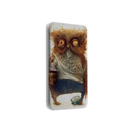 Etui portefeuille cuir HIBOU DESTROY Samsung Galaxy S2, S6, S6 Edge, S6 Edge + et Alpha