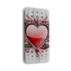 Etui portefeuille cuir COEUR 5 Samsung Galaxy S2, S6, S6 Edge, S6 Edge + et Alpha