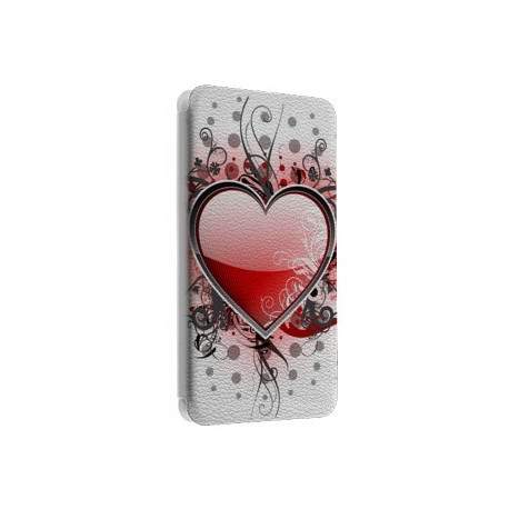 Etui portefeuille cuir COEUR 5 Samsung Galaxy S2, S6, S6 Edge, S6 Edge + et Alpha