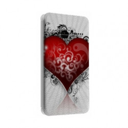 Etui portefeuille cuir COEUR Samsung Galaxy S2, S6, S6 Edge, S6 Edge + et Alpha