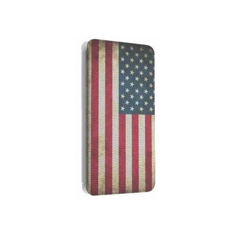 Etui portefeuille cuir USA 2 Samsung Galaxy S2, S6, S6 Edge, S6 Edge + et Alpha