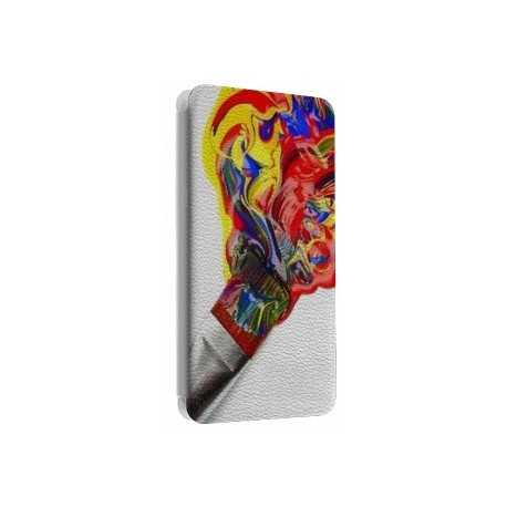 Etui portefeuille cuir PEINTURE Samsung Galaxy S2, S6, S6 Edge, S6 Edge + et Alpha